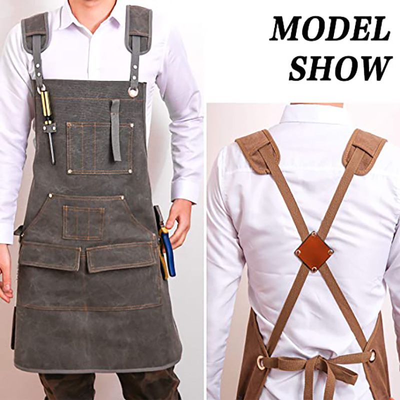 Woodworking Apron - Tablier simple en toile épaisse et