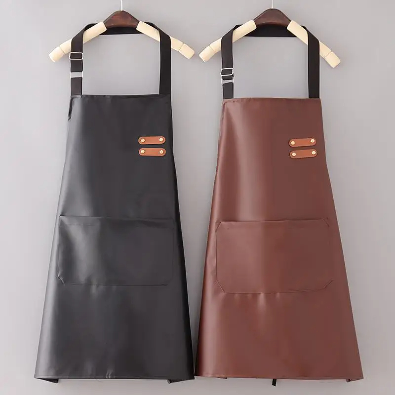 Woodworking Apron - Tablier en cuir PU imperméable et