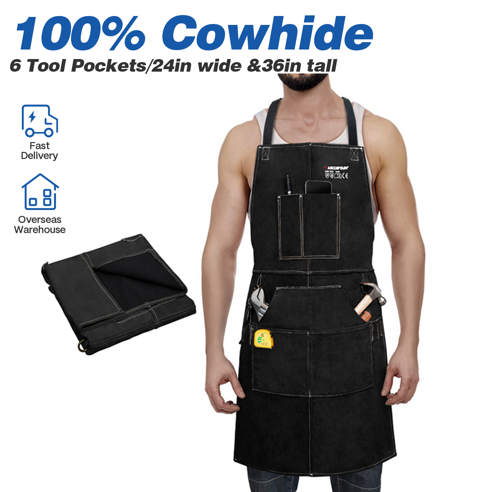 Woodworking Apron - ARCCAPTAIN Tablier de travail de soudage