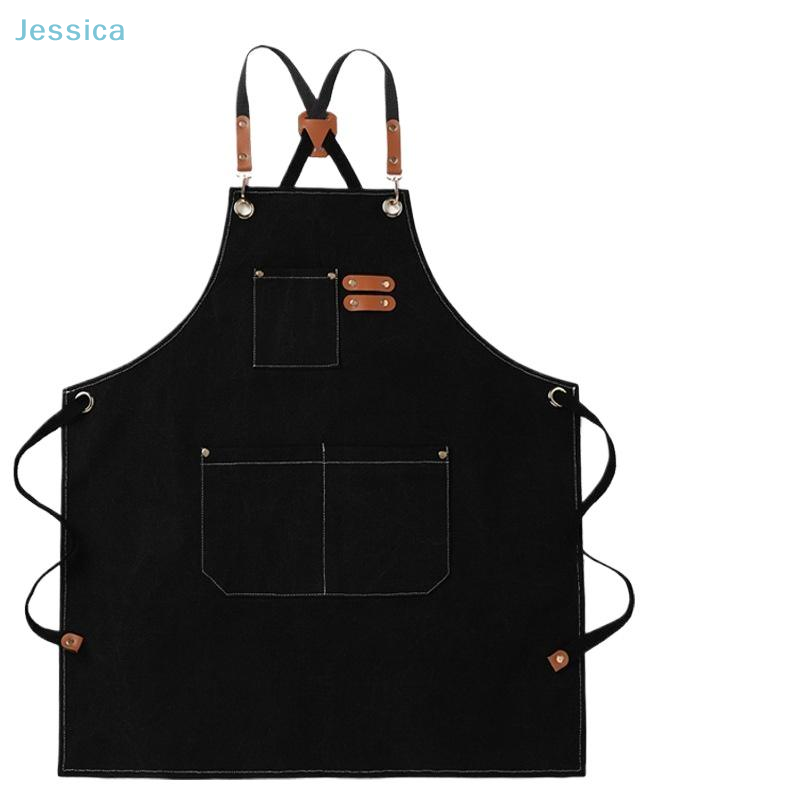 Woodworking Apron - ♥ Tablier en jean noir avec