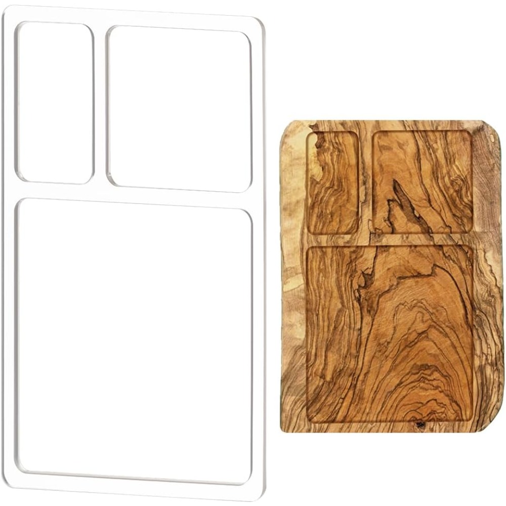 Woodworking Templates - Plateau de validation à 3 poches,