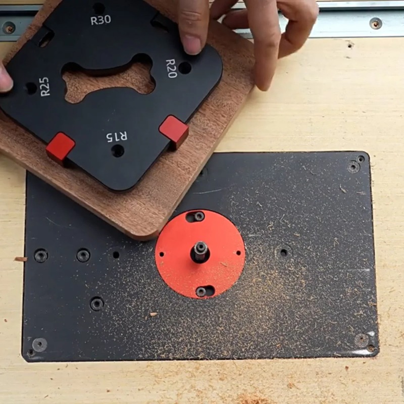 Woodworking Templates - Gabarit d'angle en alliage d'aluminium R15/R20/R25/R30/R35/R40/R45/R50