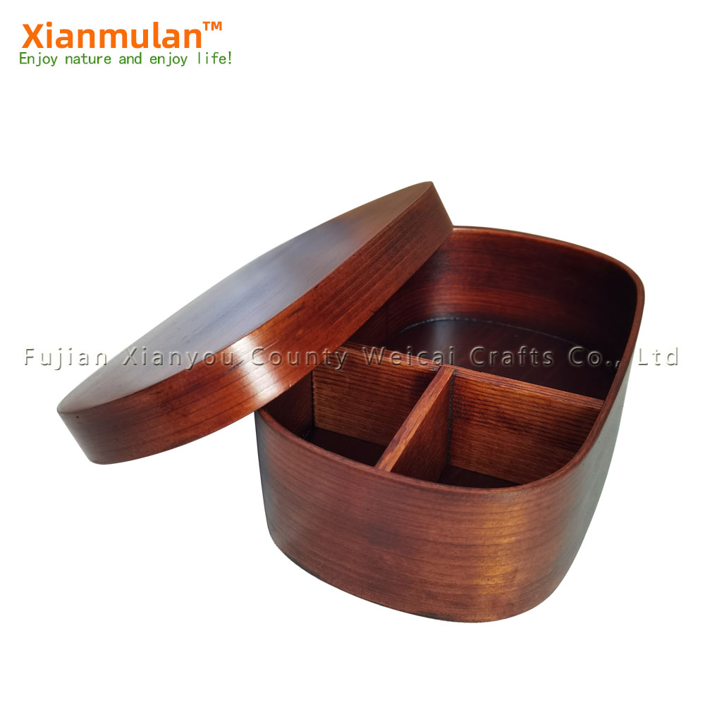 Woodworking Japanese - Boîte à Bento carrée en bois