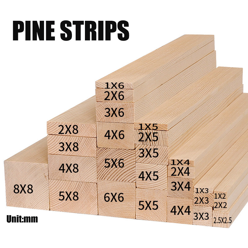 Lumber Woodworking - Bandes de bois de pin massif