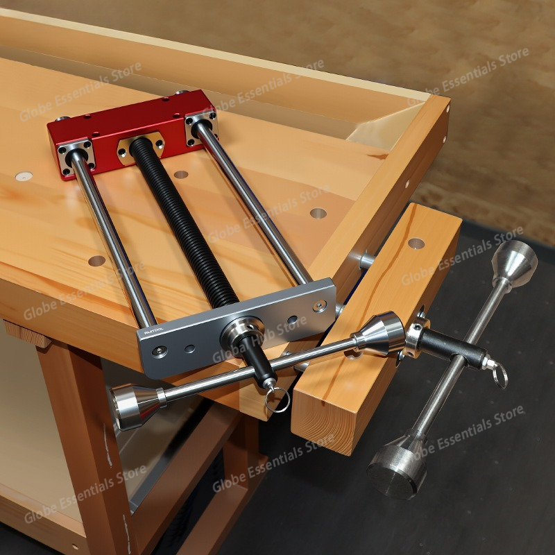 Woodworking Front Vise - Établi à inertie avant pour chiens,