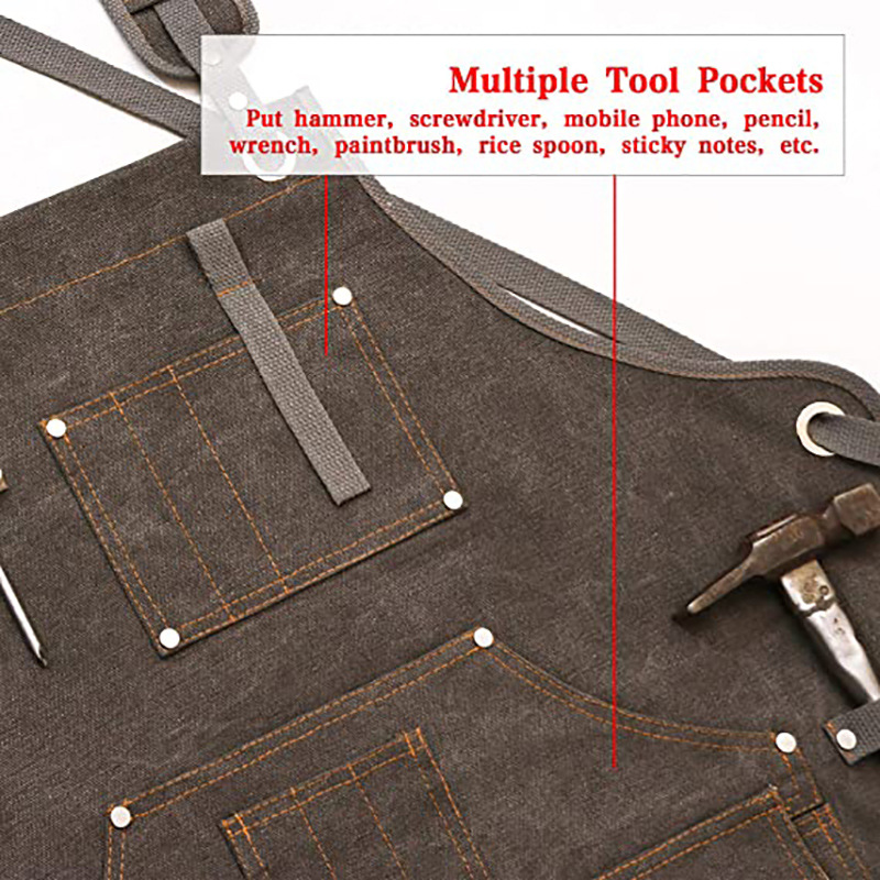 Tablier simple en toile épaiss - Woodworking Apron avis et prix