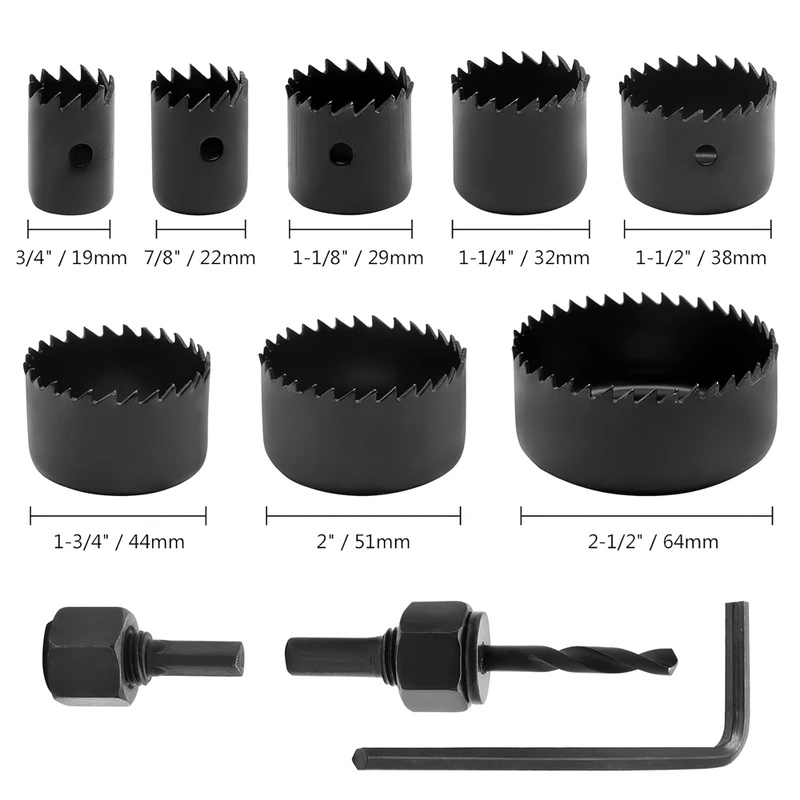 Kit de 8 scies-cloches pour le - Woodworking Drill Bits avis et prix
