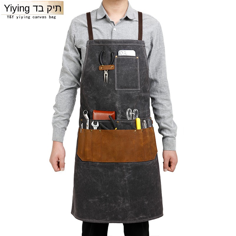 Tablier en toile cirée avec po - Woodworking Apron avis et prix