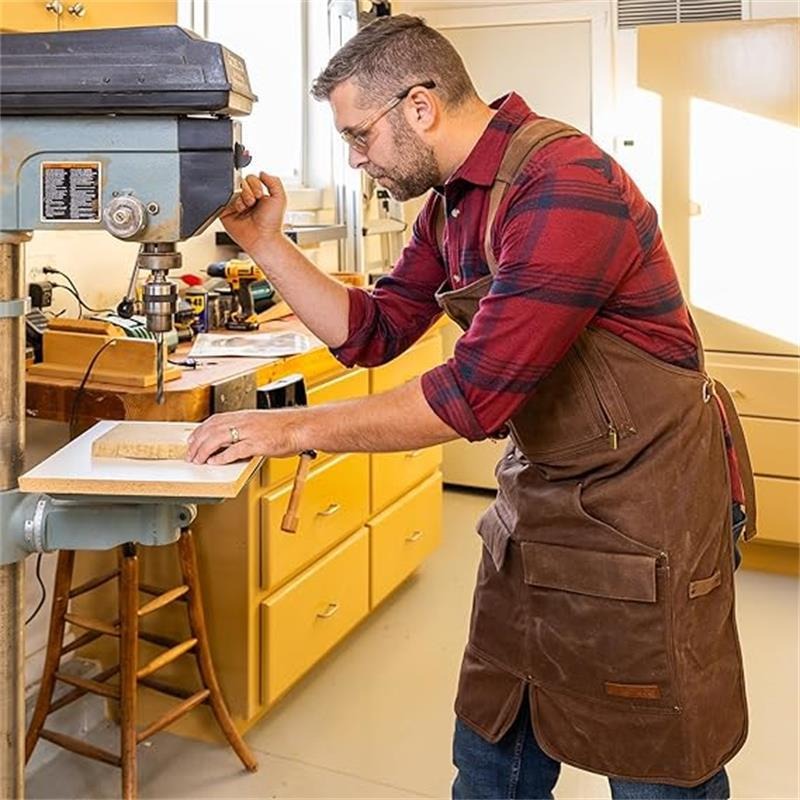 Tablier en toile épaisse endui - Woodworking Apron avis et prix