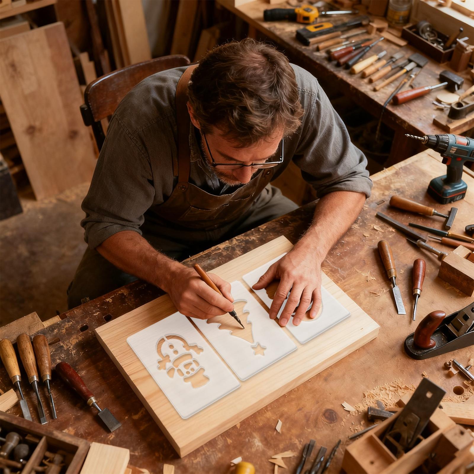 Pochoir de noël, pochoirs port - Woodworking Templates avis et prix