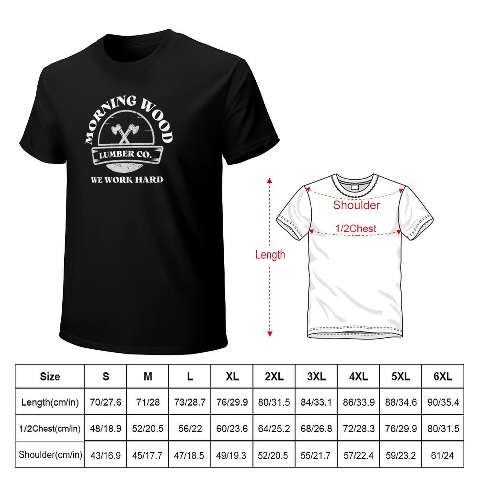 T-shirt Morning Wood Lumber Co - Lumber Woodworking avis et prix